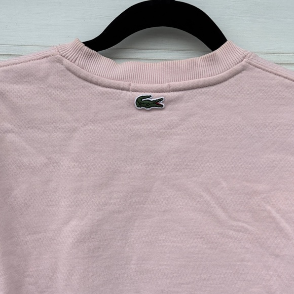 Lacoste Ladies/Men’s Light Pink Crew Neck Alligator Sweatshirt-S - Picture 10 of 10